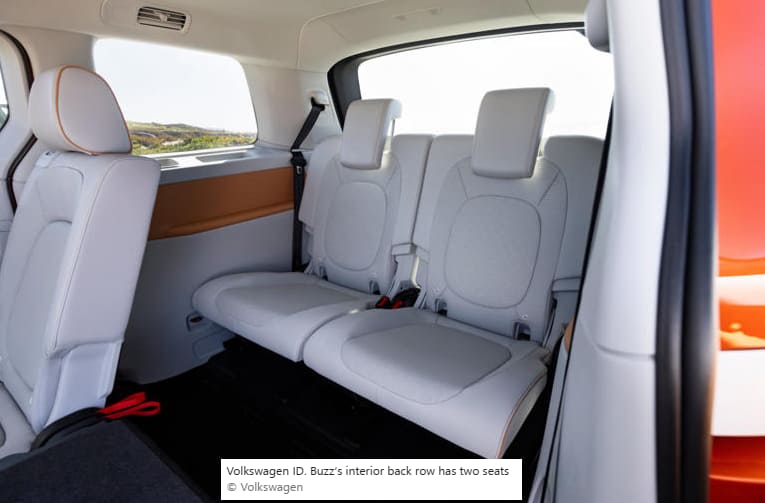 Volkswagen ID Buzz back seats WSJ VW 05.13.2025 Volkswagen ID Buzz back seats WSJ VW 05.13.2025