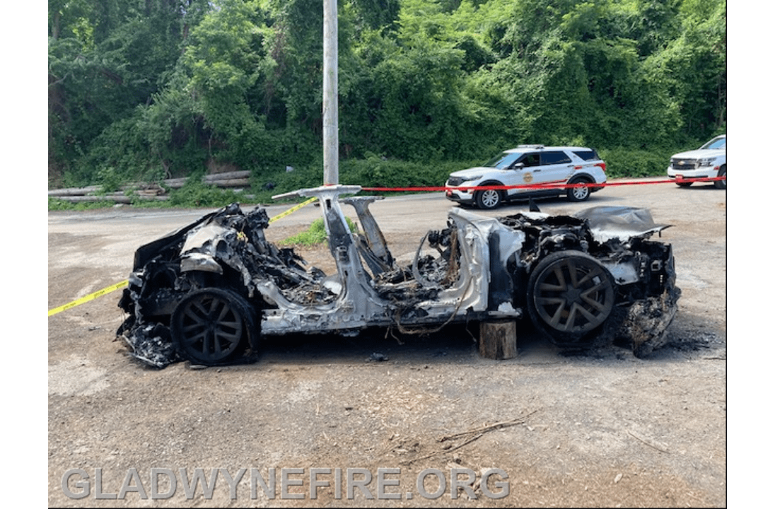 Gladwyne Fire Tesla Model S