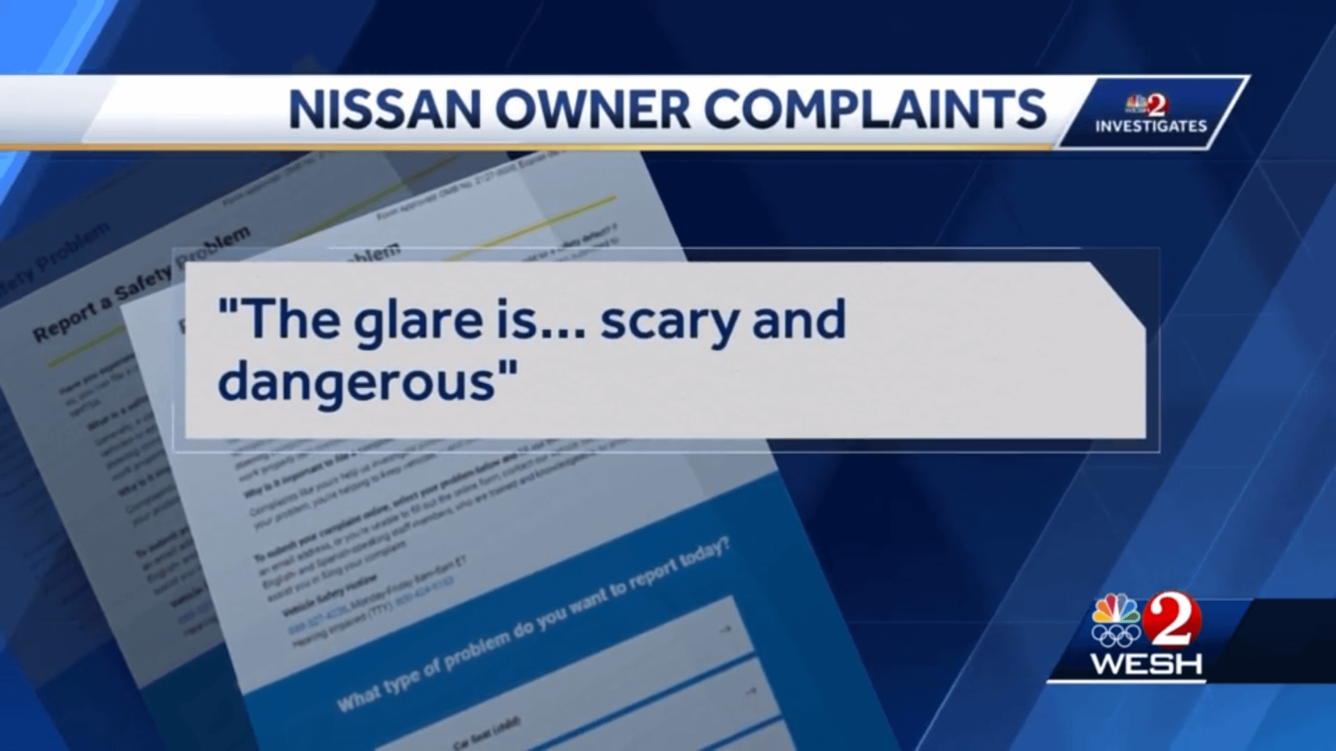 Nissan melting dash complaint WESH Cannel 2 Orlando