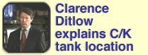 Clarence Ditlow shows C/K tank location