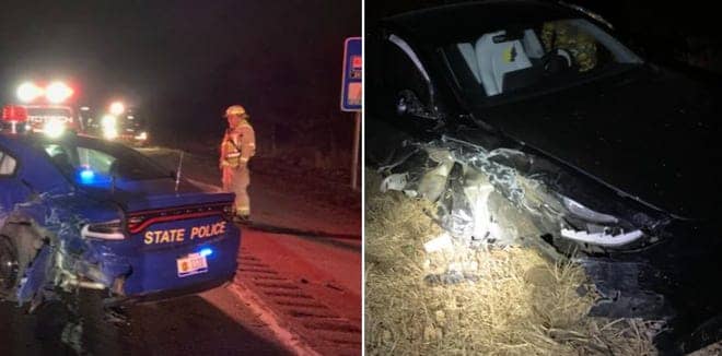 Tesla Crash with Michigan State Police