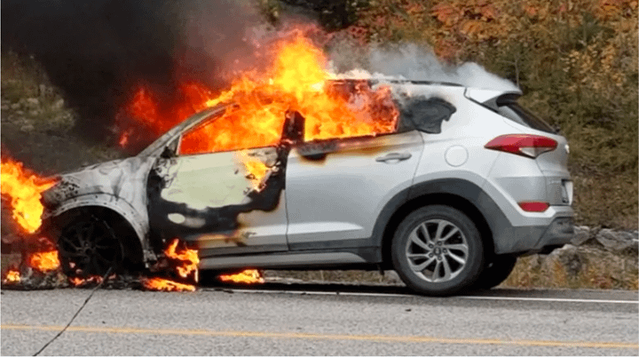 2017 Hyundai Tuscon Fire