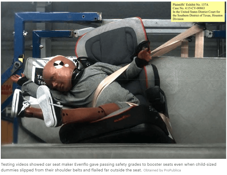 Evenflo Car Seat Test ProPublica