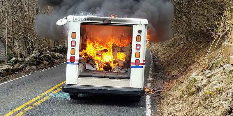 mail-truck-fire-somers-NY