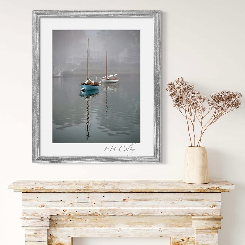 Sailboats in the Fog