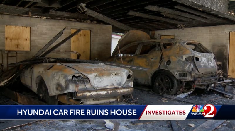WESH 2 Hyundai Car Fire Ruins House Nov 2022