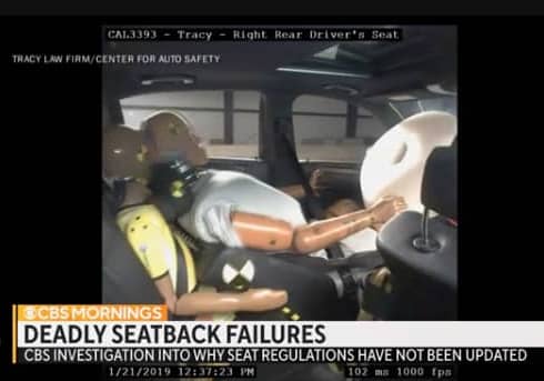 Deadly Seatback Failures CBS 01.17.2024