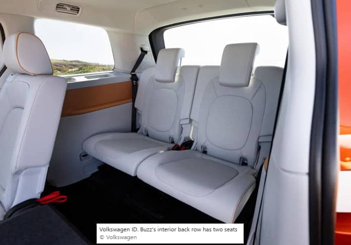 Volkswagen ID Buzz back seats WSJ VW 05.13.2025