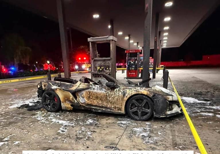 WSJ Chevrolet Corvette Fire 09.14.2025